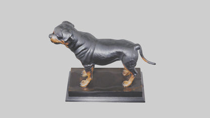 3D model Rottweiler statue model VR / AR / low-poly