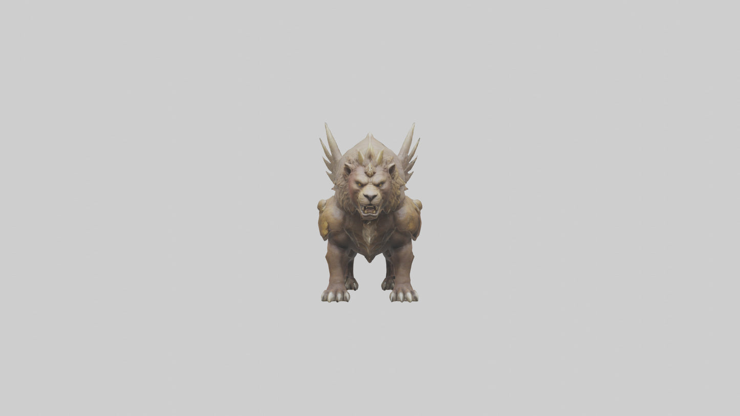 3D model Royal Beast model VR / AR / low-poly