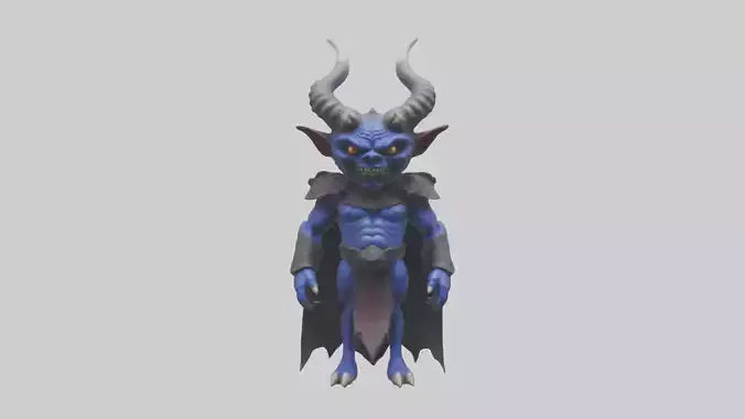 Royal Demon model VR / AR / low-poly