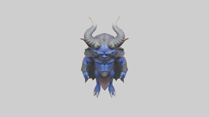 Royal Demon model VR / AR / low-poly
