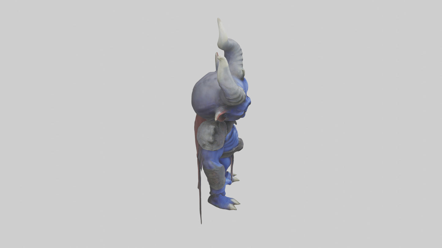 Royal Demon model VR / AR / low-poly