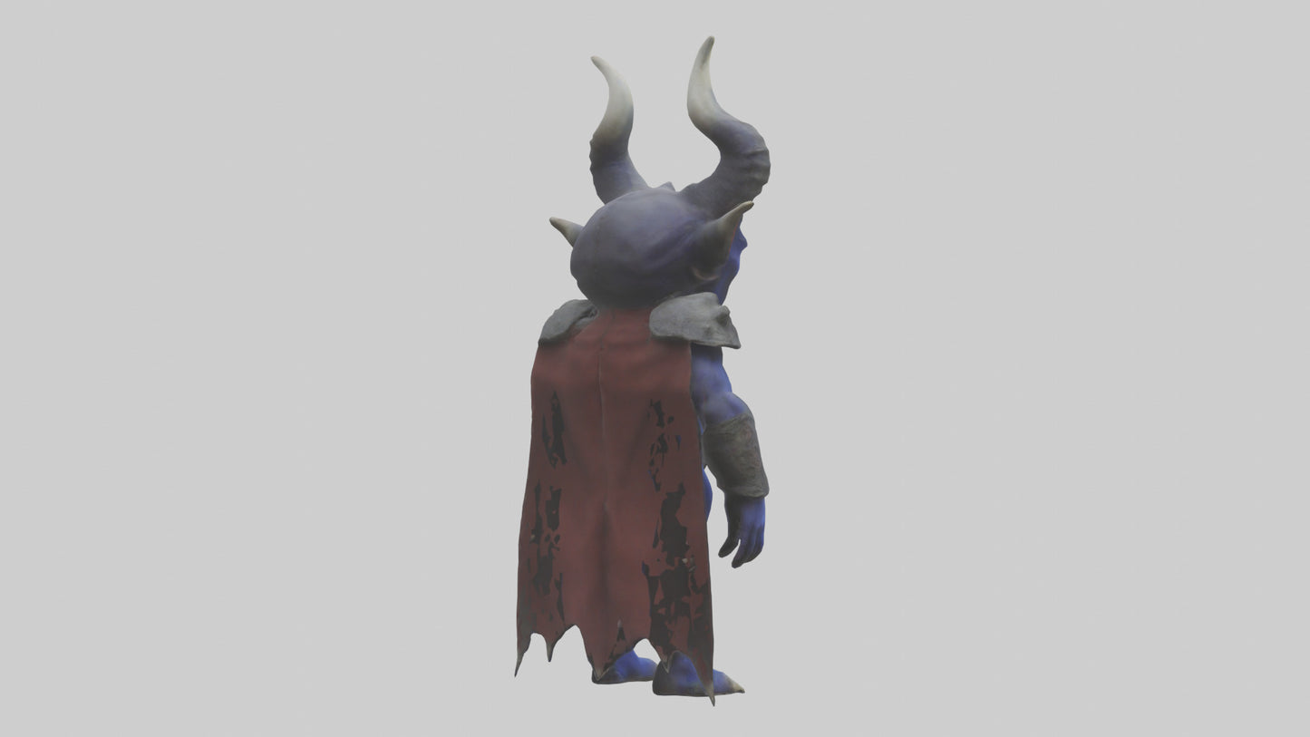 Royal Demon model VR / AR / low-poly