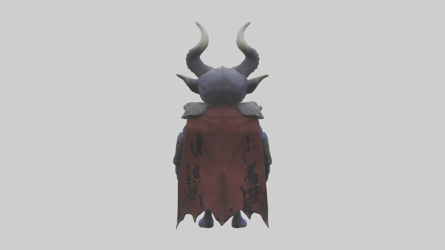 Royal Demon model VR / AR / low-poly