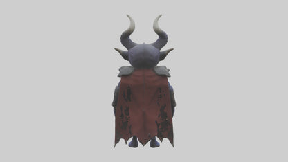 Royal Demon model VR / AR / low-poly