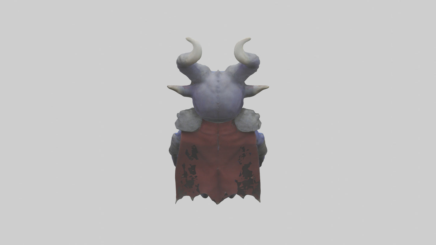 Royal Demon model VR / AR / low-poly