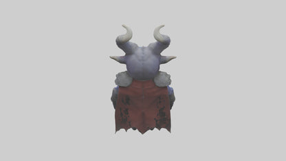 Royal Demon model VR / AR / low-poly