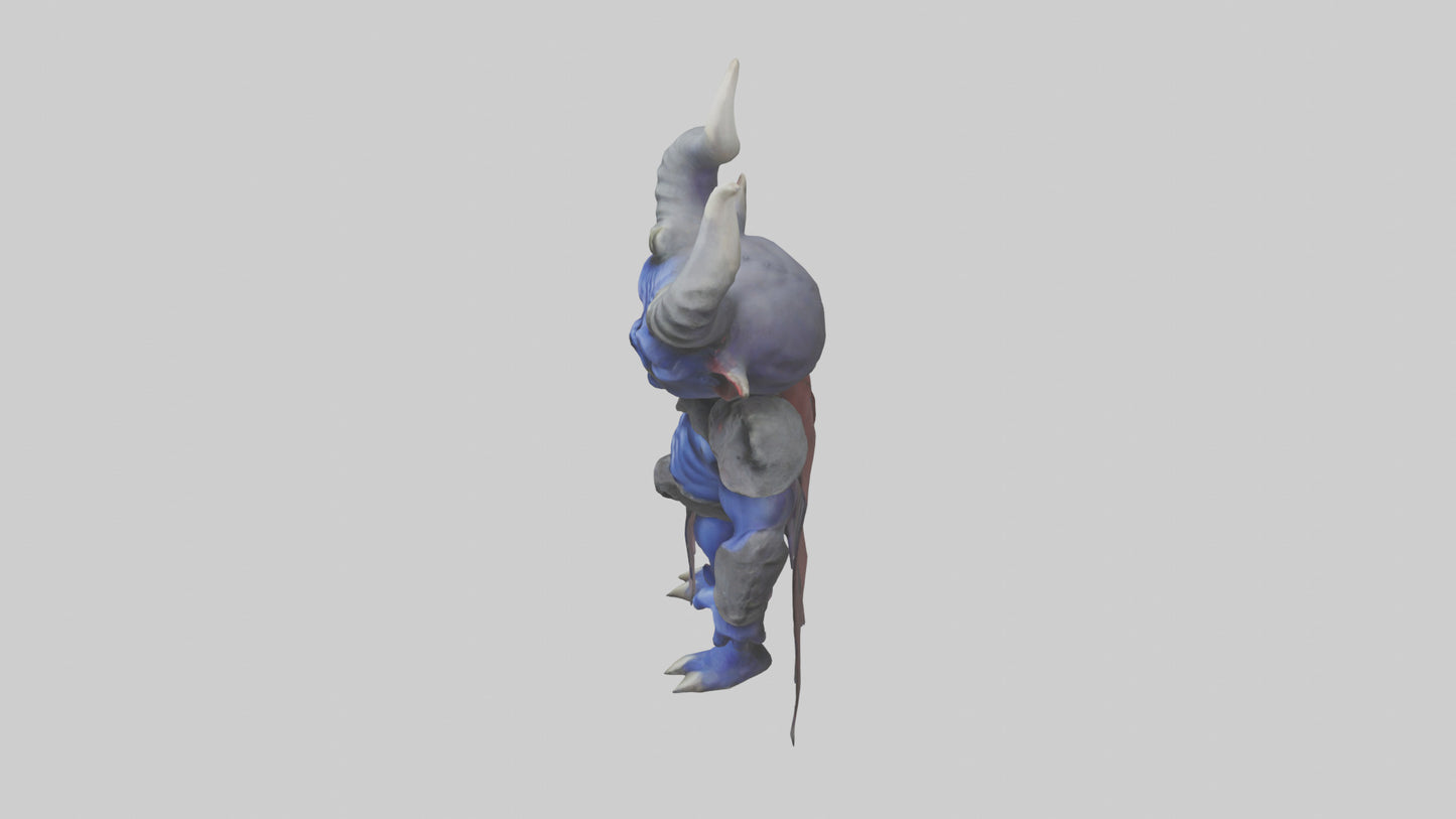 Royal Demon model VR / AR / low-poly