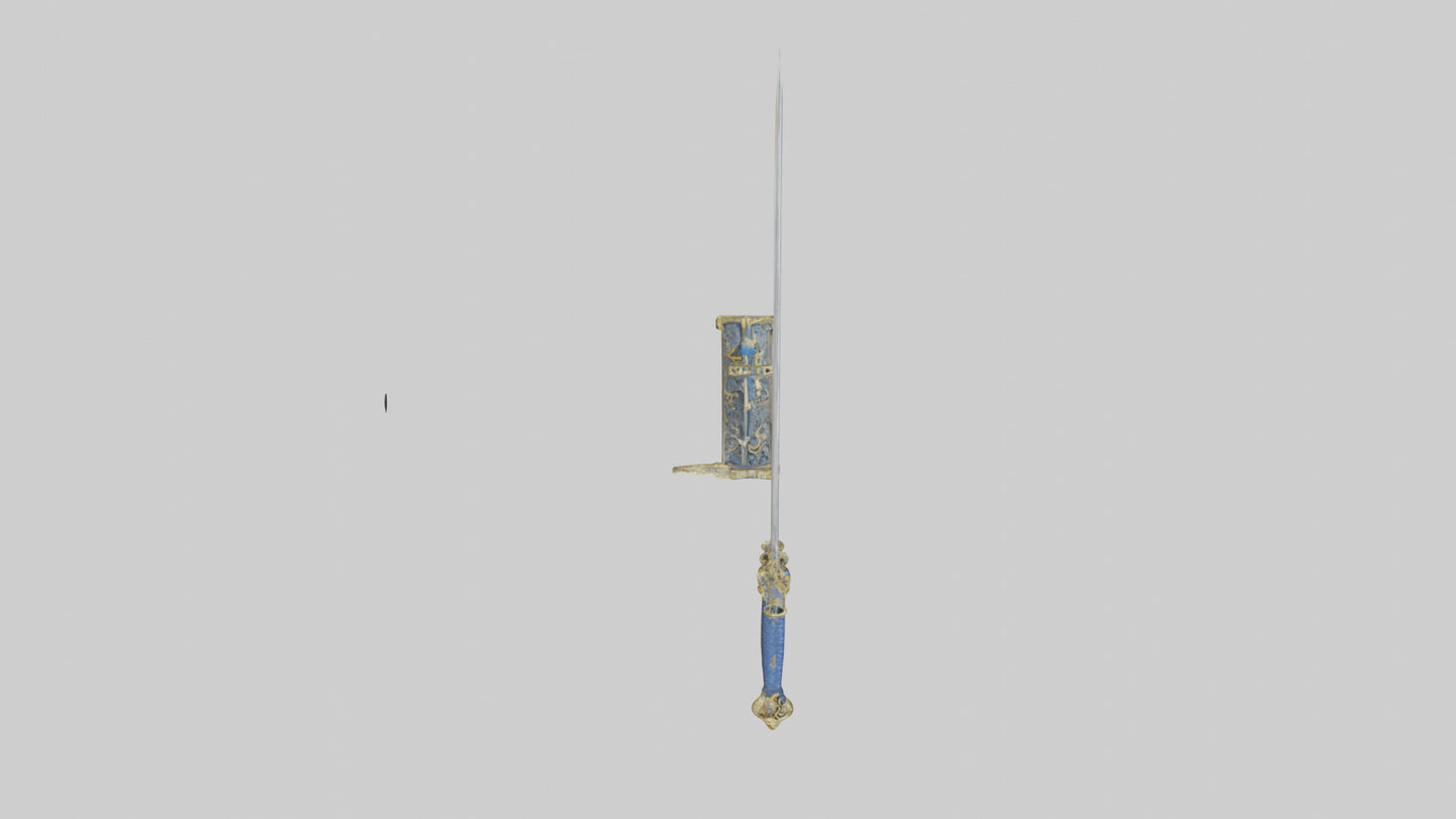 Royal Sword model VR / AR / low-poly
