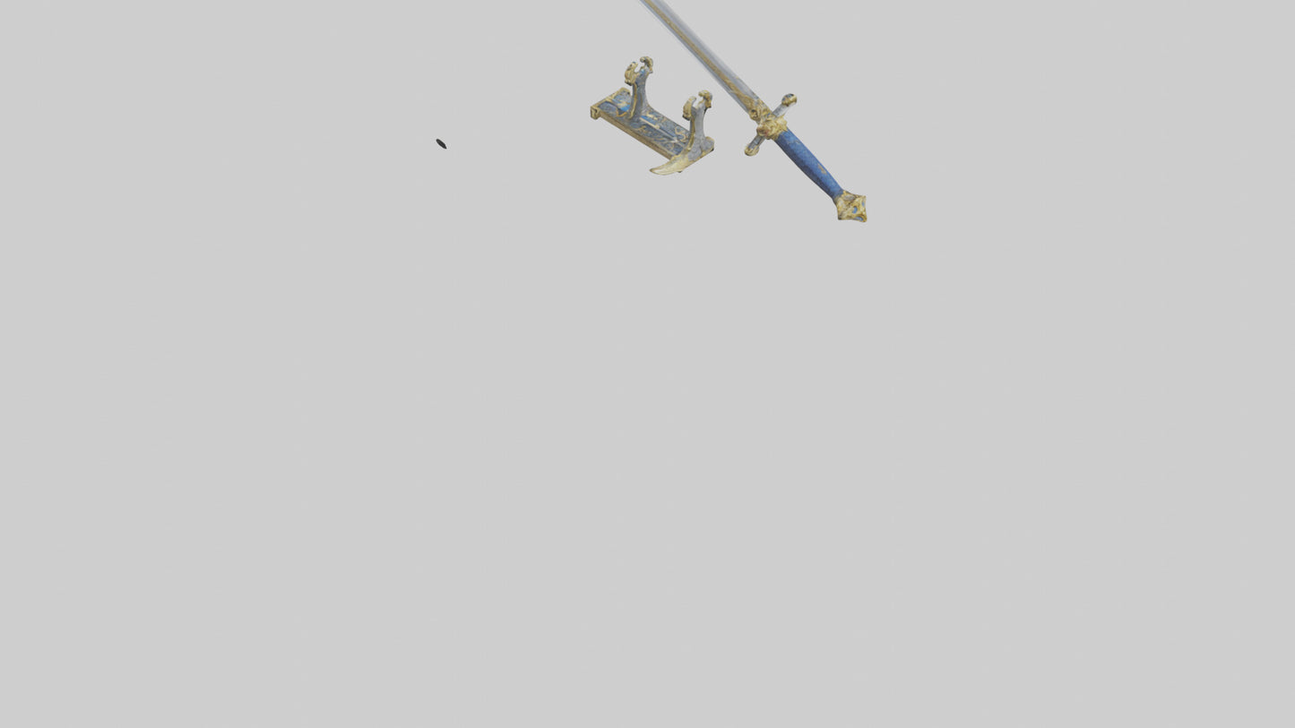 Royal Sword model VR / AR / low-poly