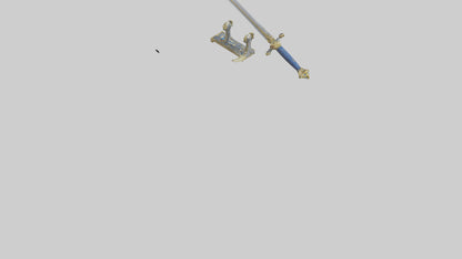 Royal Sword model VR / AR / low-poly