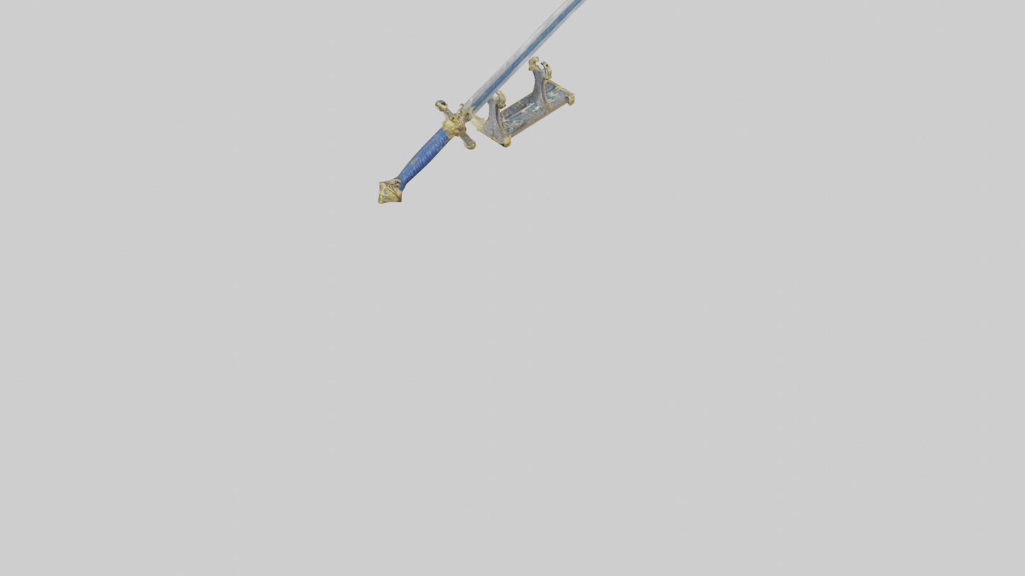 Royal Sword model VR / AR / low-poly