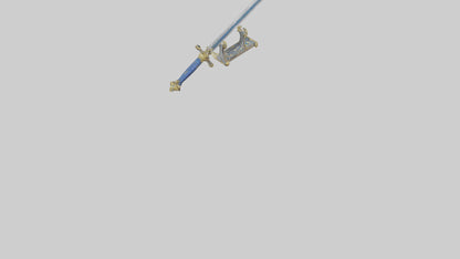 Royal Sword model VR / AR / low-poly