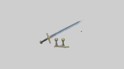Royal Sword model VR / AR / low-poly