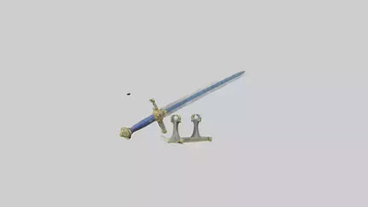 Royal Sword model VR / AR / low-poly
