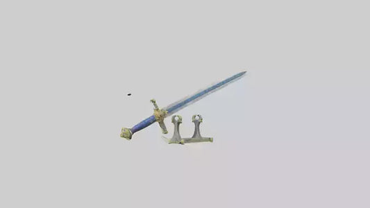 Royal Sword model VR / AR / low-poly