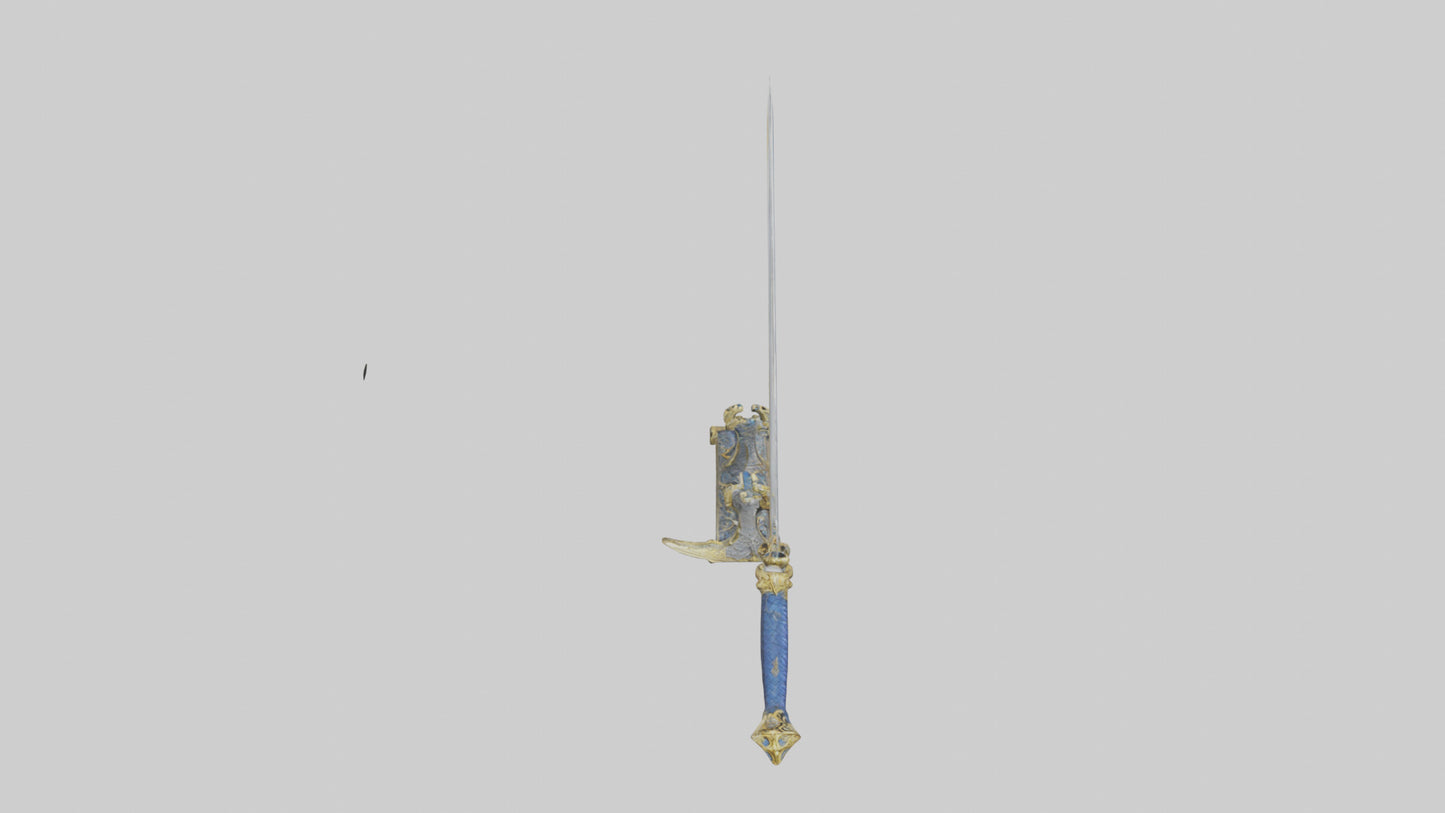Royal Sword model VR / AR / low-poly