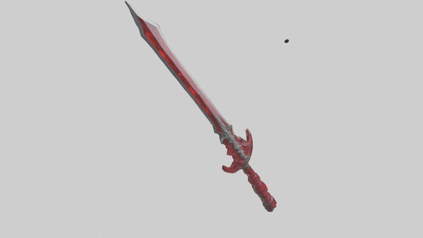 Ruby Dagger model VR / AR / low-poly