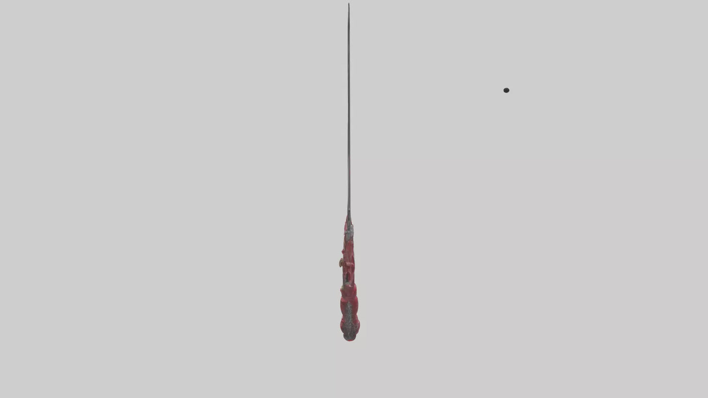 Ruby Dagger model VR / AR / low-poly