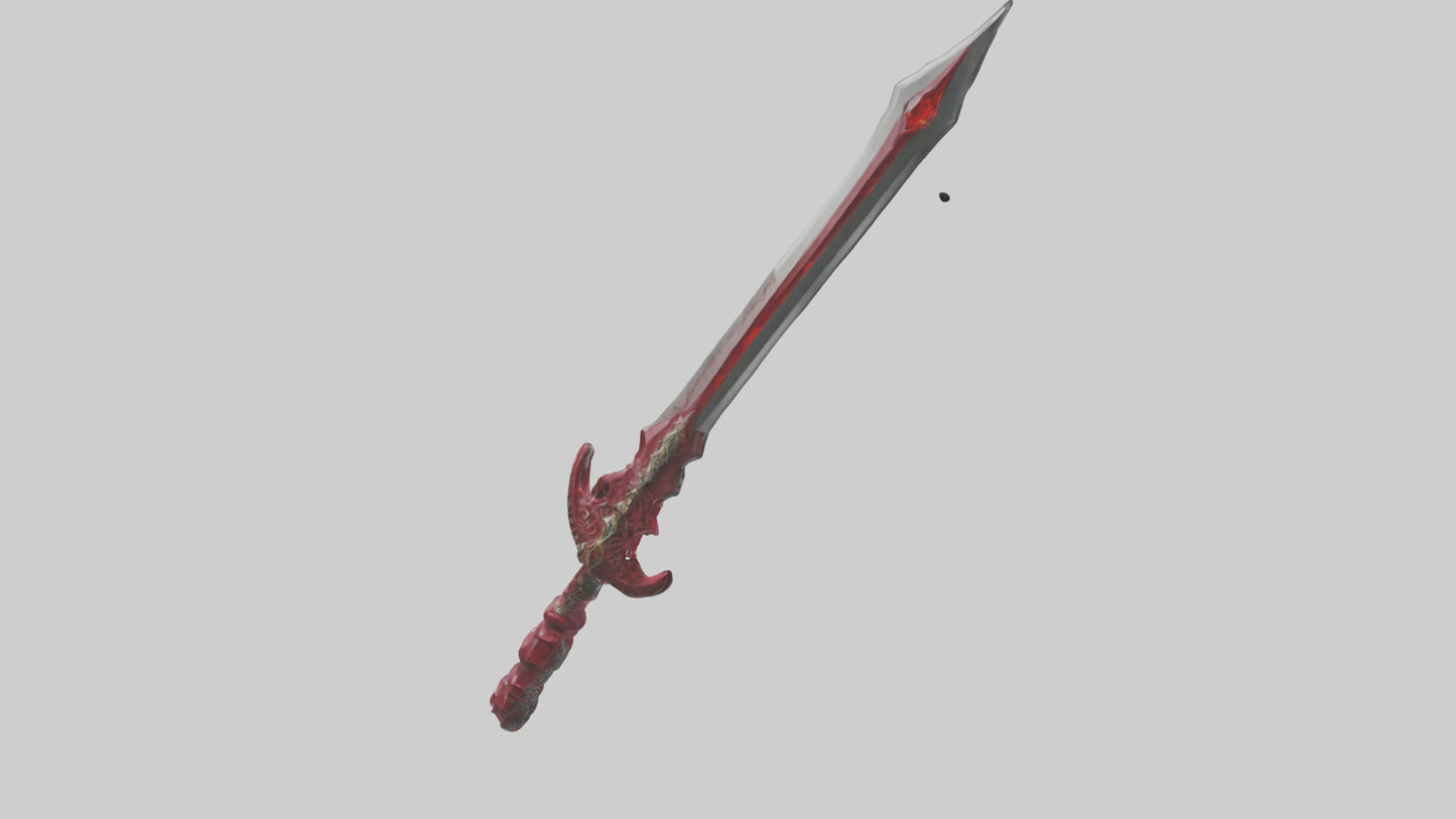 Ruby Dagger model VR / AR / low-poly