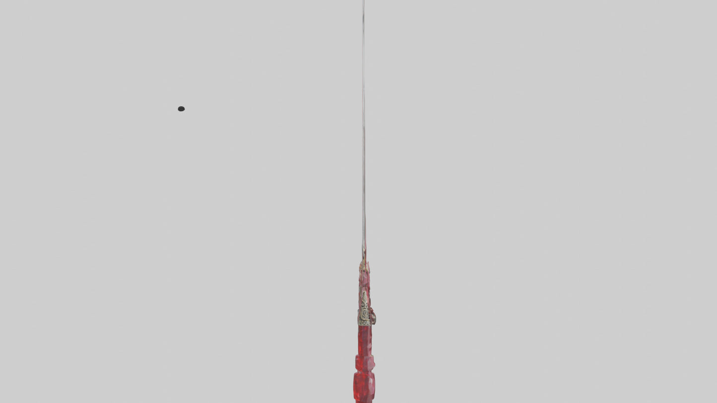 Ruby Dagger model VR / AR / low-poly