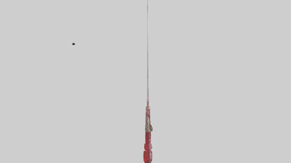 Ruby Dagger model VR / AR / low-poly