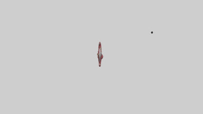 Ruby Dagger model VR / AR / low-poly