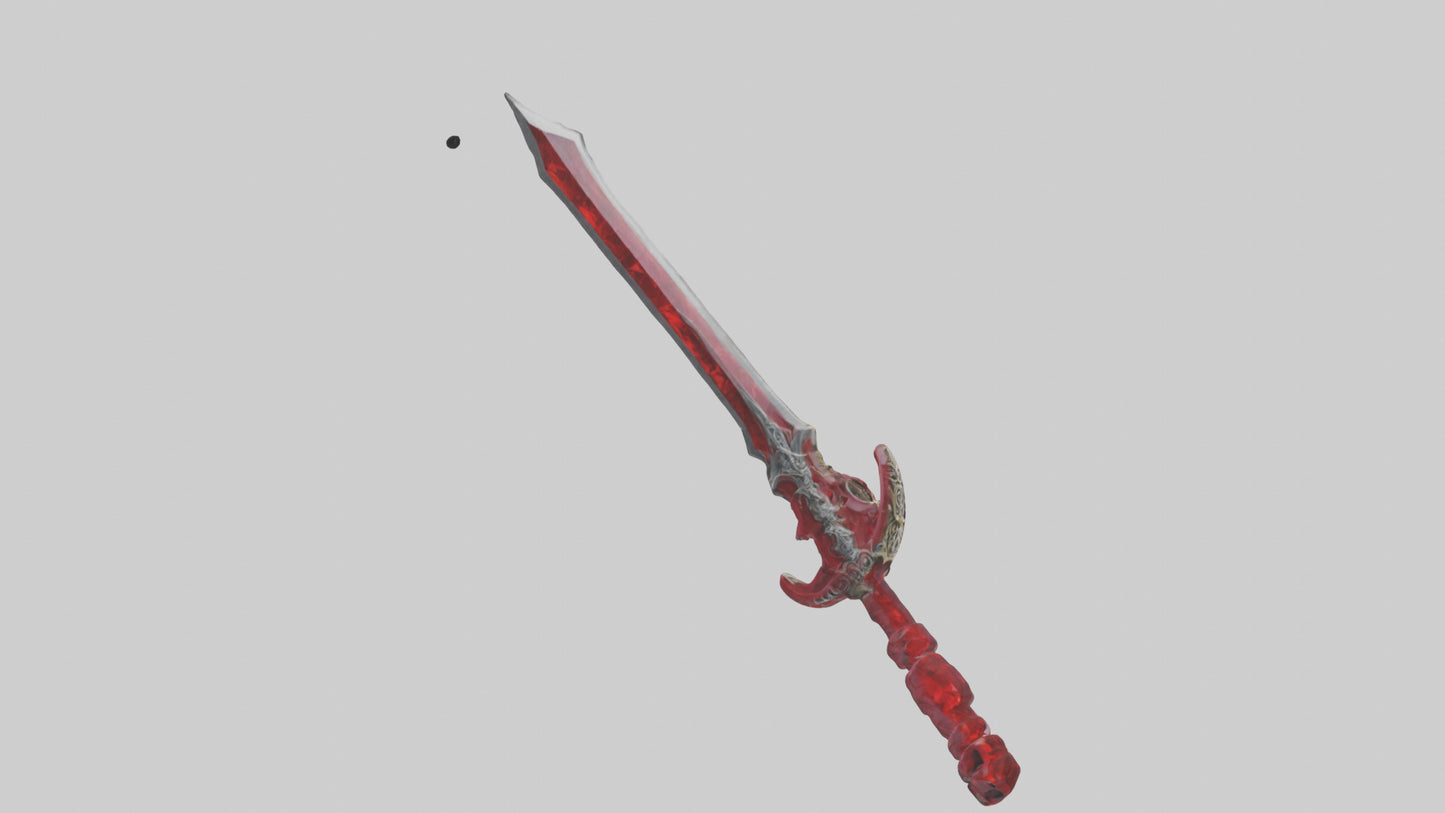 Ruby Dagger model VR / AR / low-poly