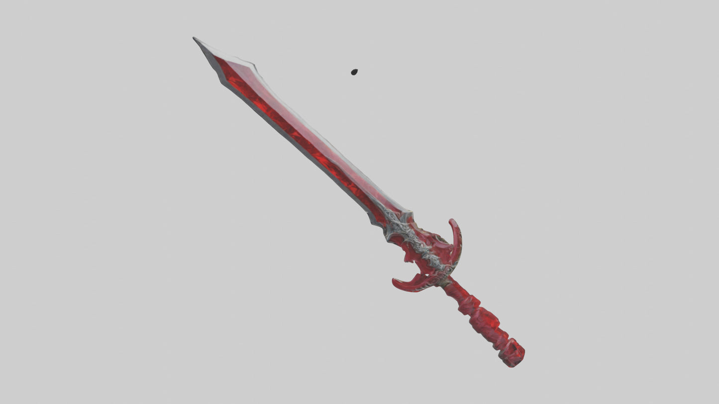 Ruby Dagger model VR / AR / low-poly