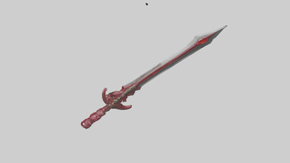 Ruby Dagger model VR / AR / low-poly