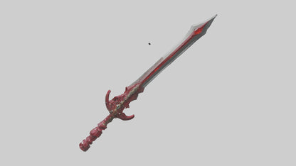 Ruby Dagger model VR / AR / low-poly