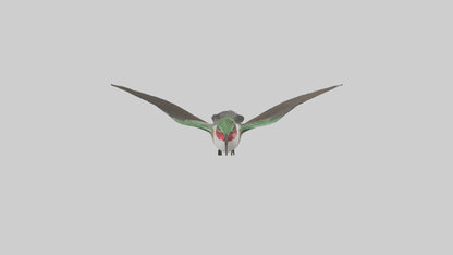 RubyThroated Hummingbird hovering model 3D model