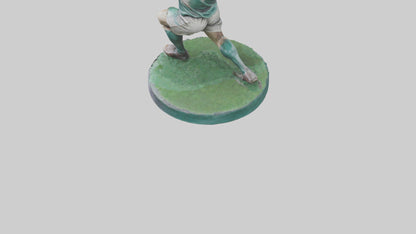 3D model Rugby Player in Action statue model VR / AR / low-poly