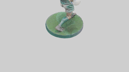 3D model Rugby Player in Action statue model VR / AR / low-poly