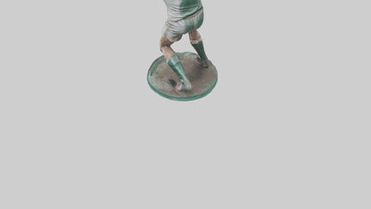 3D model Rugby Player Passing statue model VR / AR / low-poly