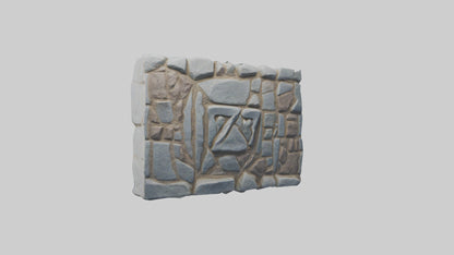 3D model Rune Stone model VR / AR / low-poly