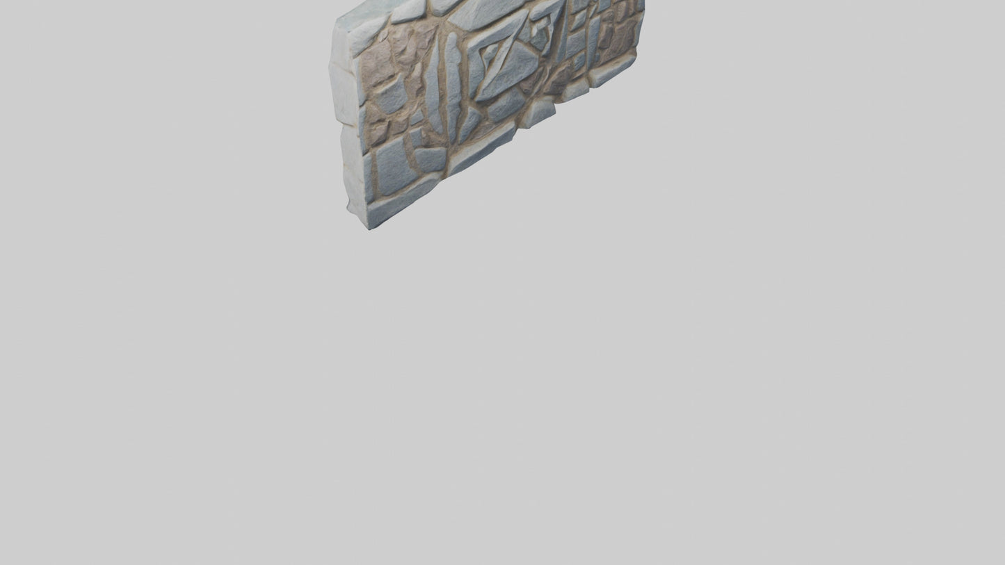 3D model Rune Stone model VR / AR / low-poly