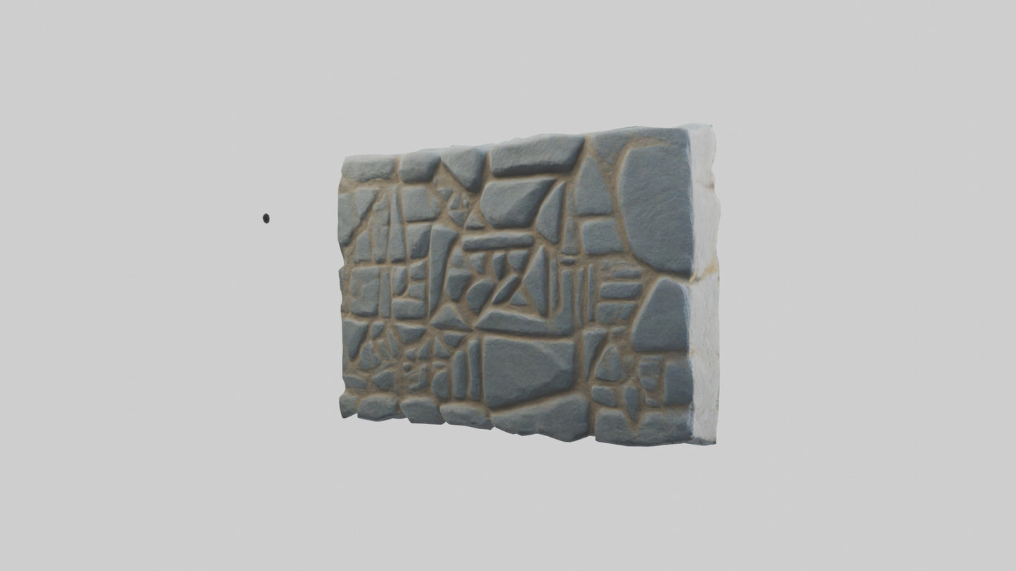 3D model Rune Stone model VR / AR / low-poly