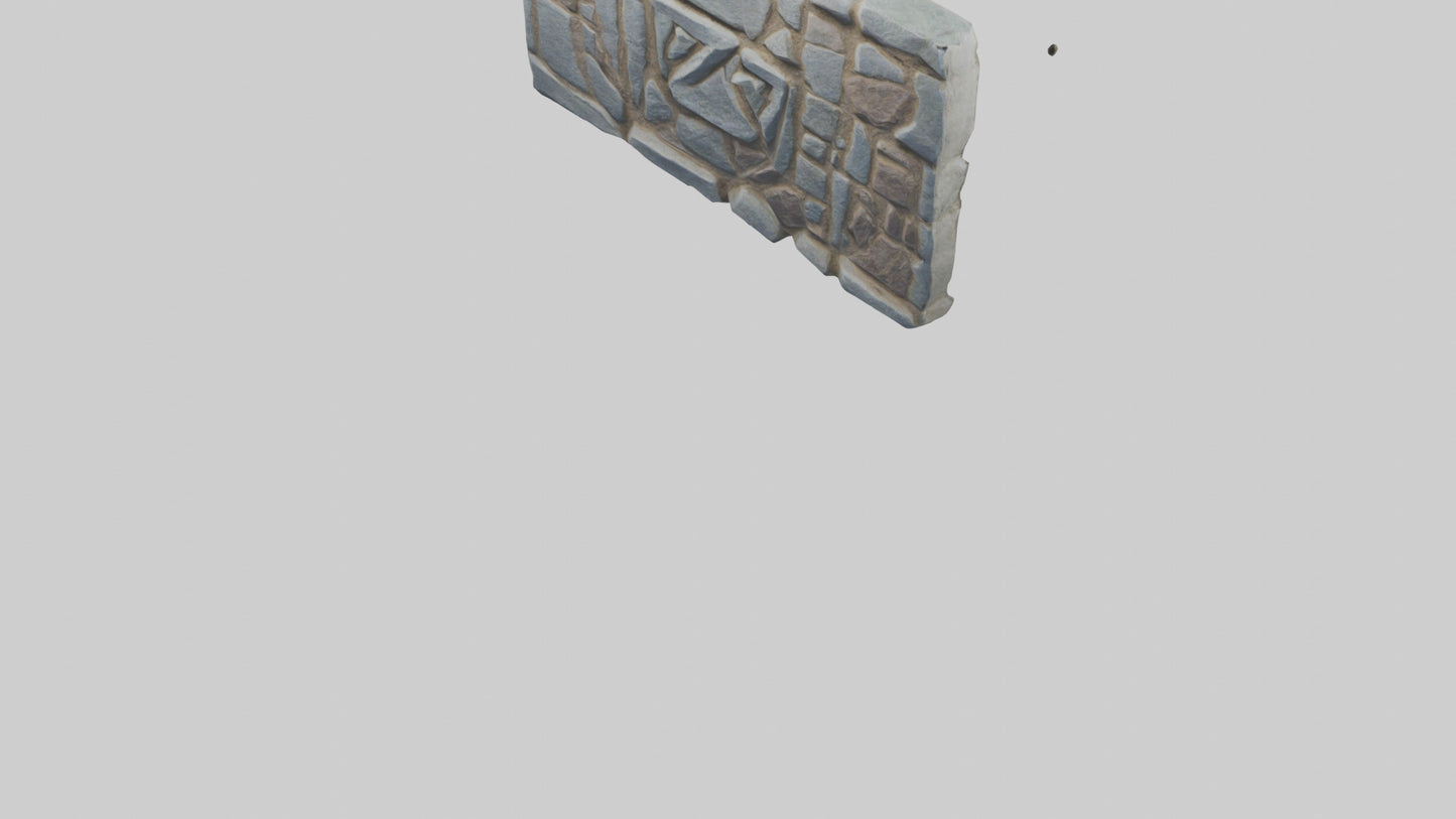 3D model Rune Stone model VR / AR / low-poly
