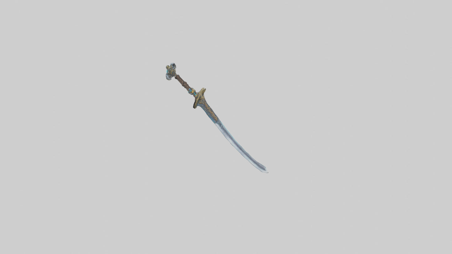 3D model Rune Sword model VR / AR / low-poly