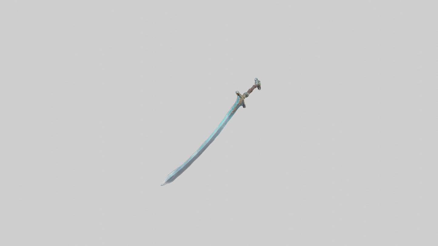 3D model Rune Sword model VR / AR / low-poly