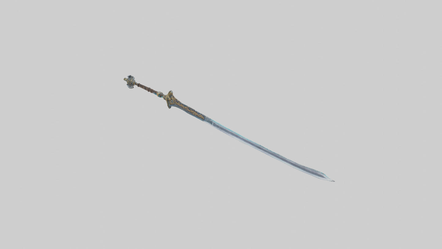 3D model Rune Sword model VR / AR / low-poly