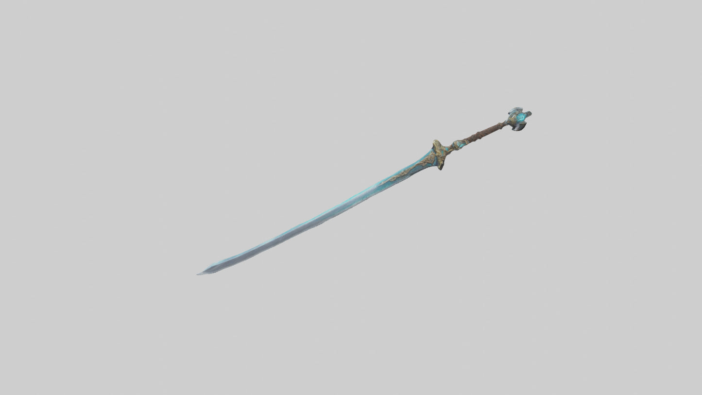3D model Rune Sword model VR / AR / low-poly