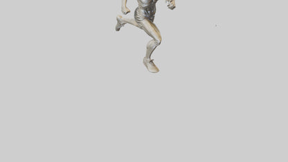 3D model Runner in Full Sprint statue model VR / AR / low-poly