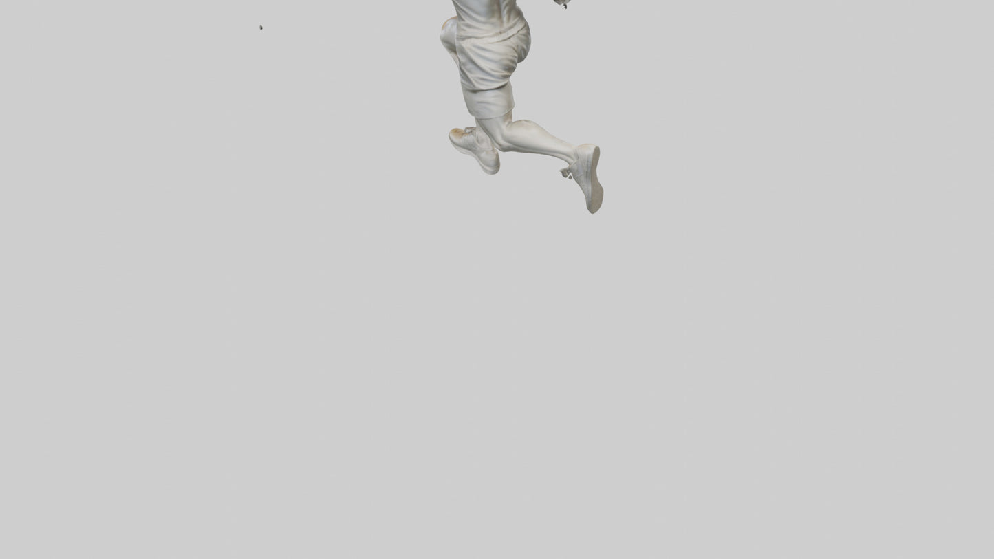 3D model Runner in Full Sprint statue model VR / AR / low-poly