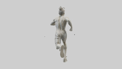 3D model Runner in Full Sprint statue model VR / AR / low-poly
