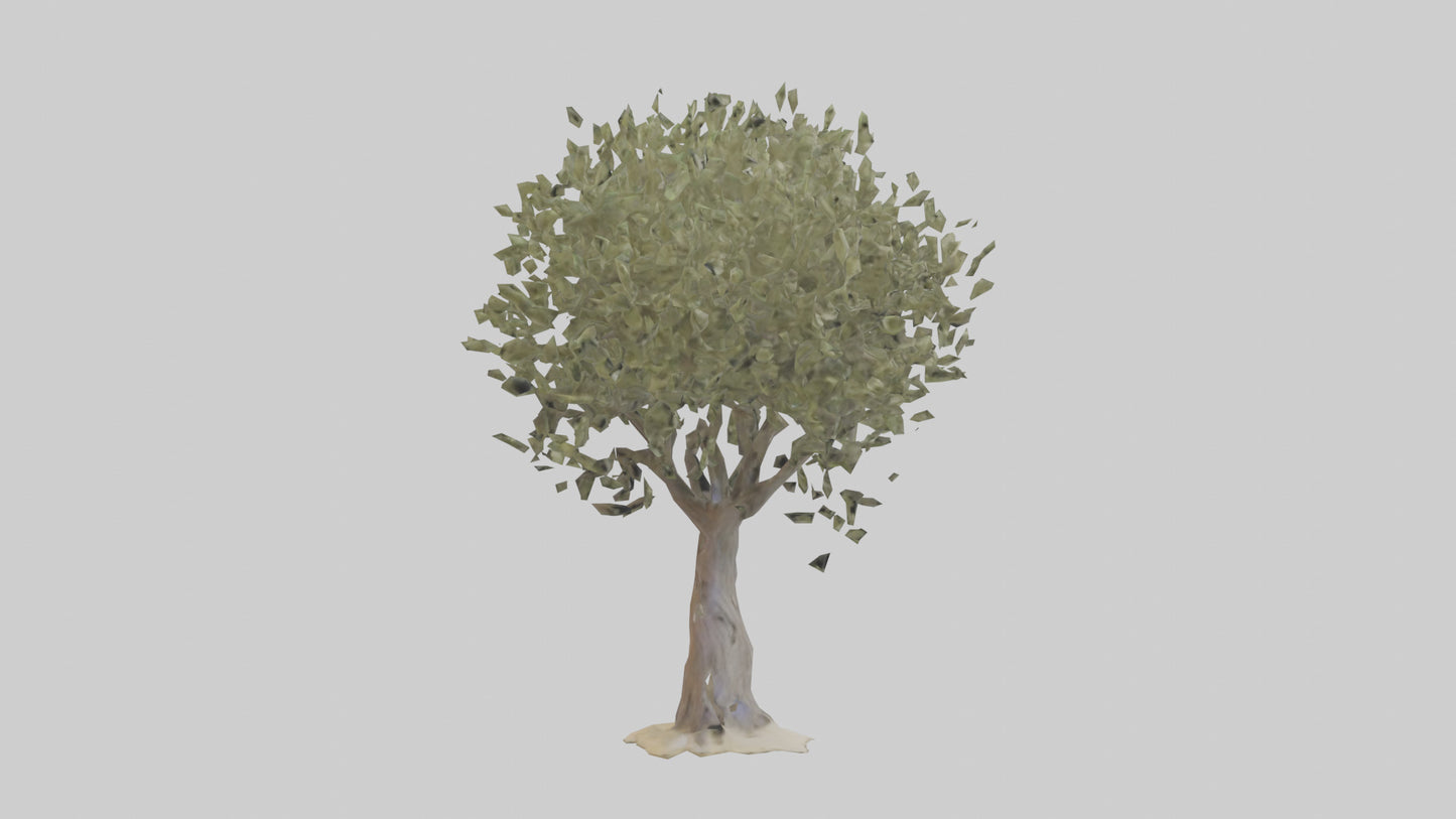 Russian Olive tree model VR / AR / low-poly