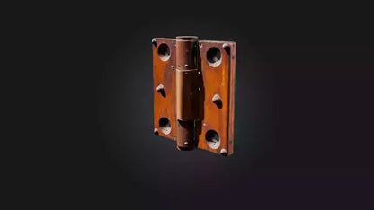3D model Rusted Door Hinge VR / AR / low-poly