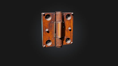 3D model Rusted Door Hinge VR / AR / low-poly