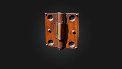 3D model Rusted Door Hinge VR / AR / low-poly