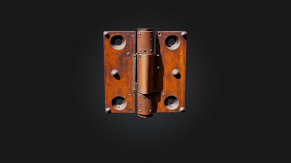 3D model Rusted Door Hinge VR / AR / low-poly
